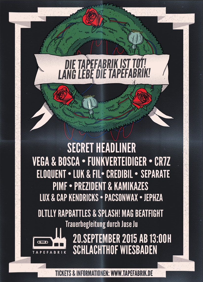 Tapefabrik Plakat 2015 - September