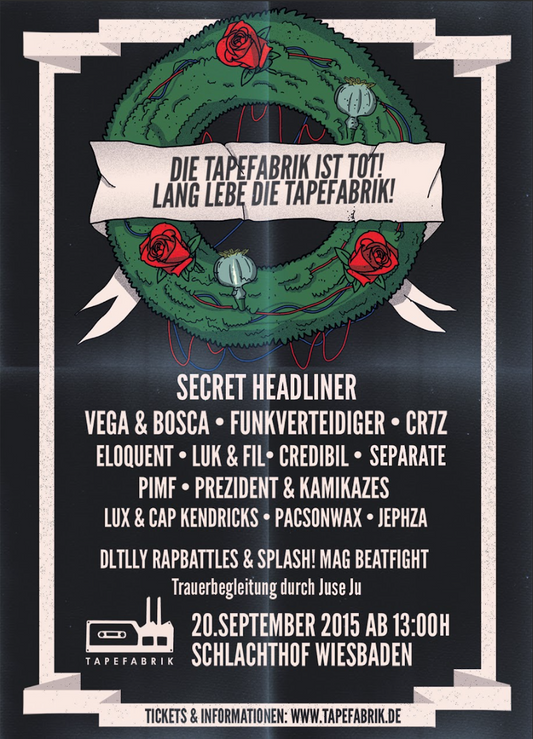 Tapefabrik Plakat 2015 - September