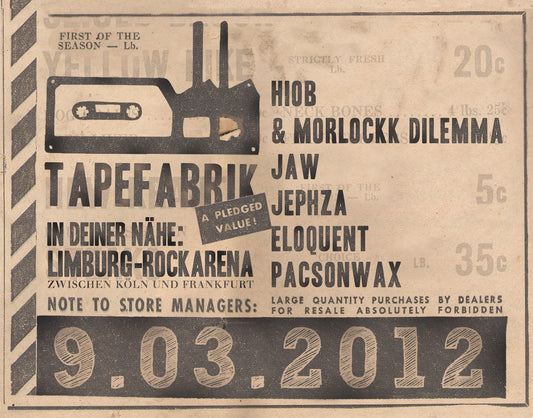 Tapefabrik Plakat 2012