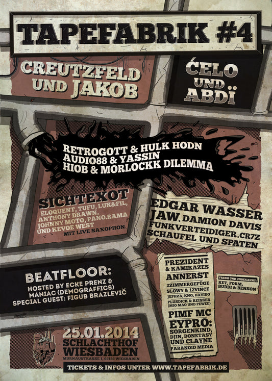 Tapefabrik Plakat 2014