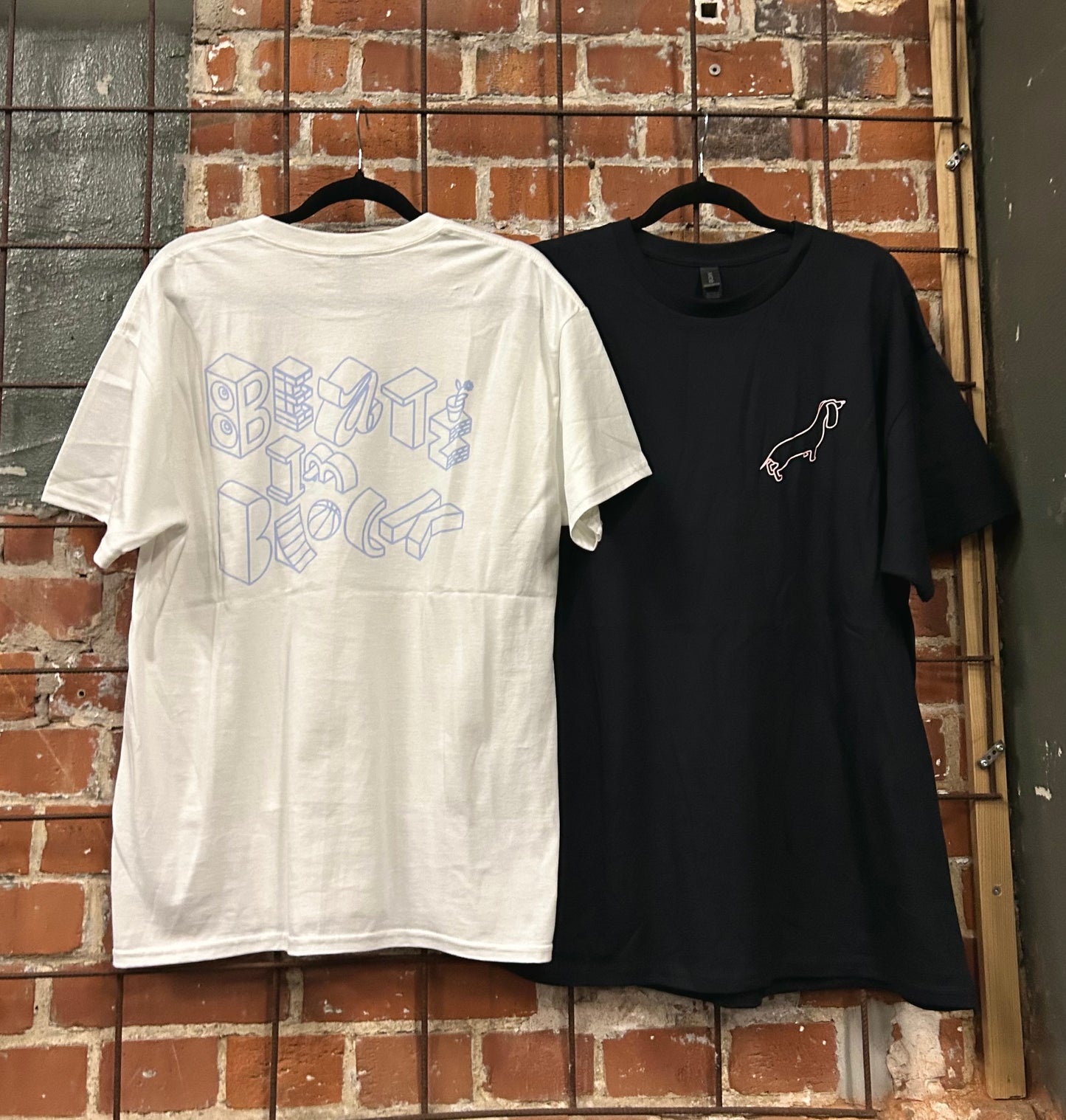 Beats im Block - Schwarz - Rosa Druck